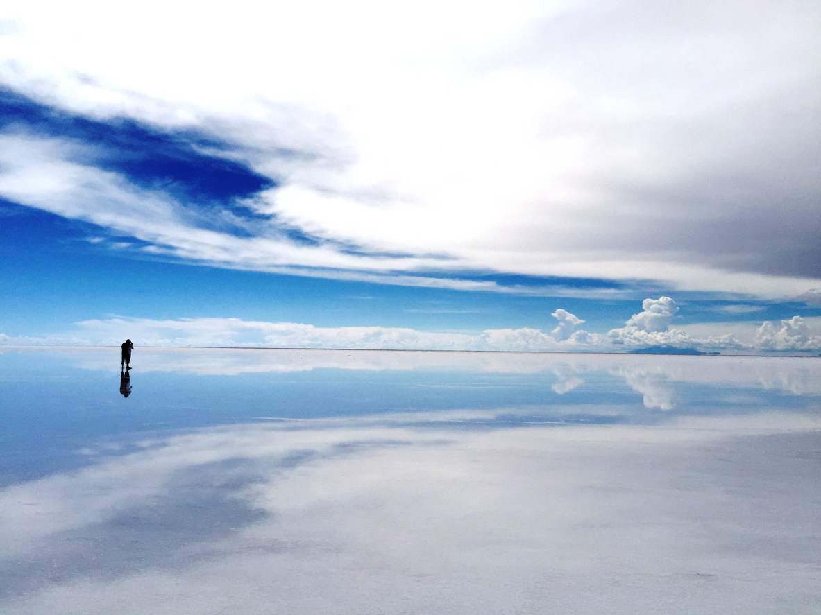 Amazing view from Uyuni Salt Flat, Bolivia