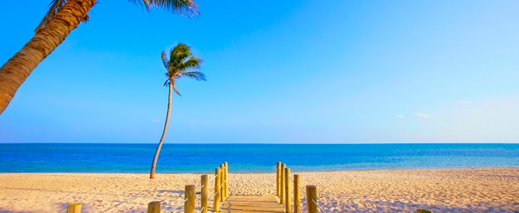 Praia paradisíaca de Miami