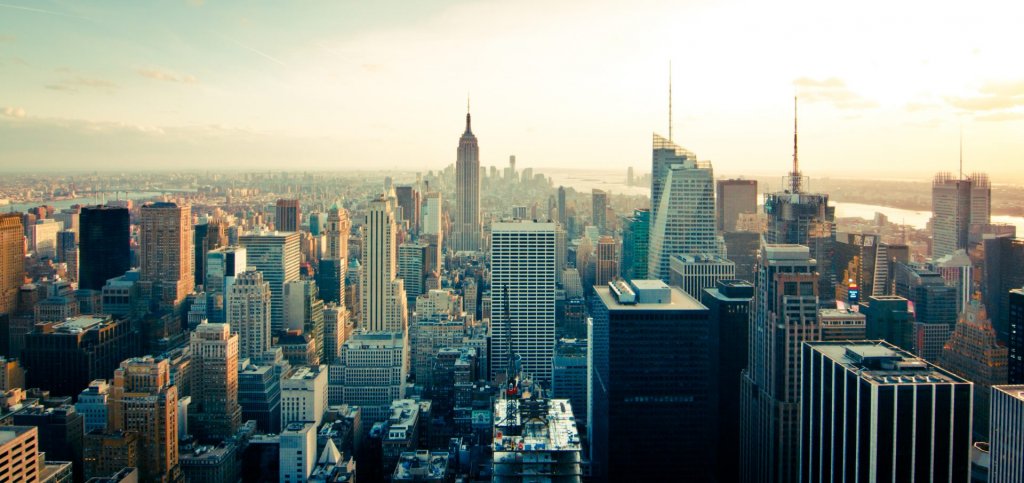 Vista dos prédios de Nova York