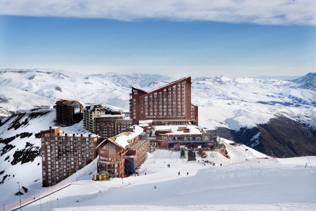 Estação de esqui Valle Nevado no Chile