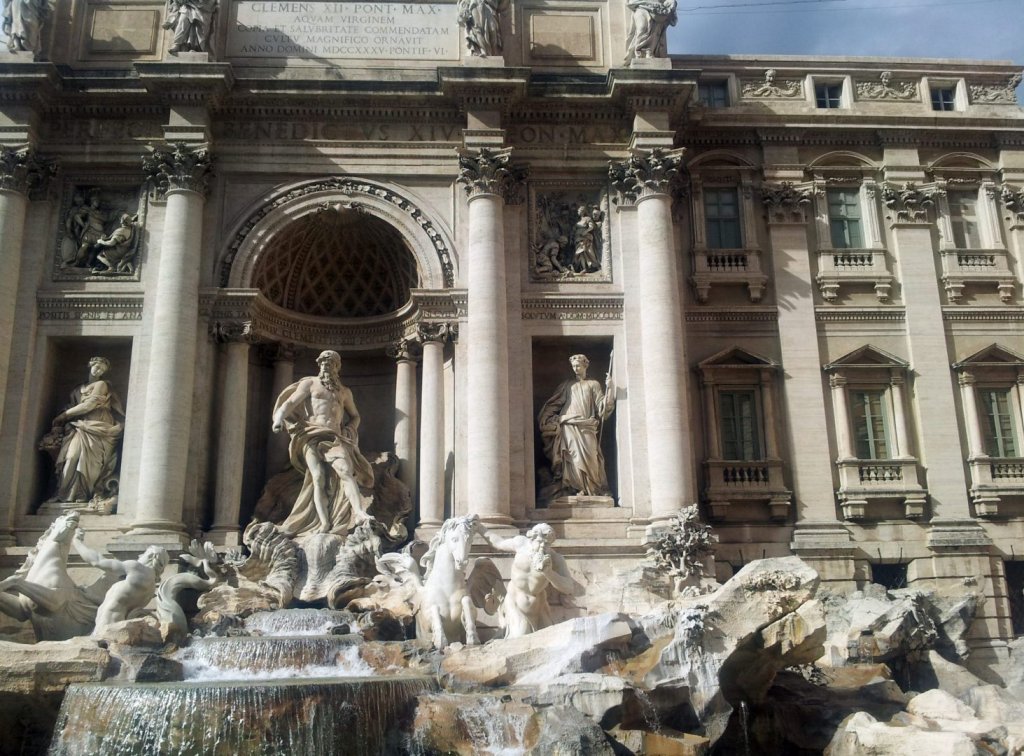 Escultura Fontana Di Trevi em Roma