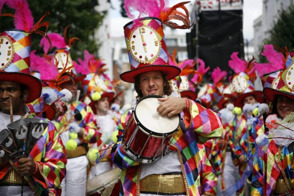 Desfile de Carnaval de Notting Hill em Londres