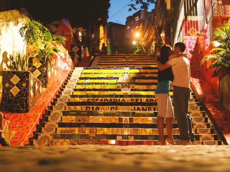 Escadaria Selarón no Rio de Janeiro