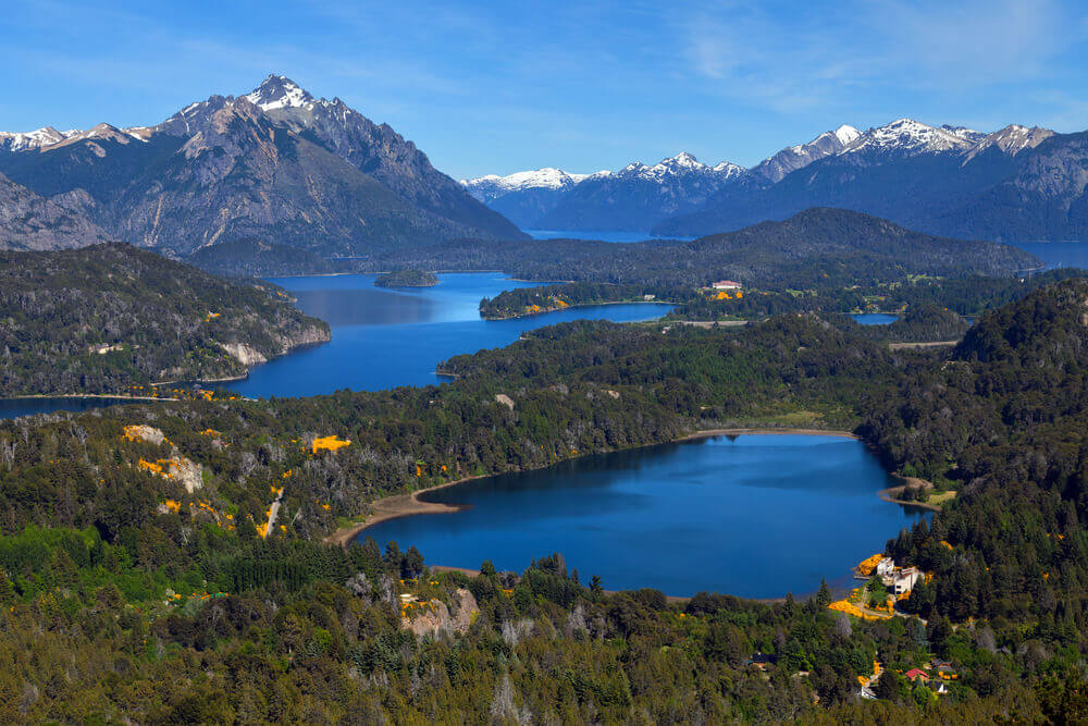 Parque ecológico no inverno em Bariloche