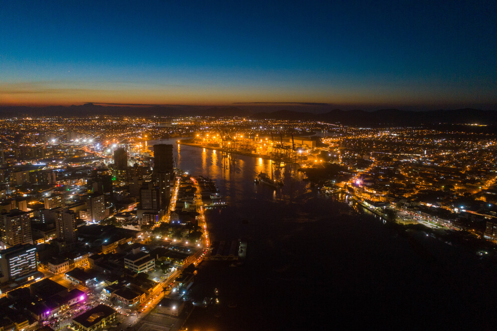 Panorâmica da cidade de Navegantes em Santa Catarina