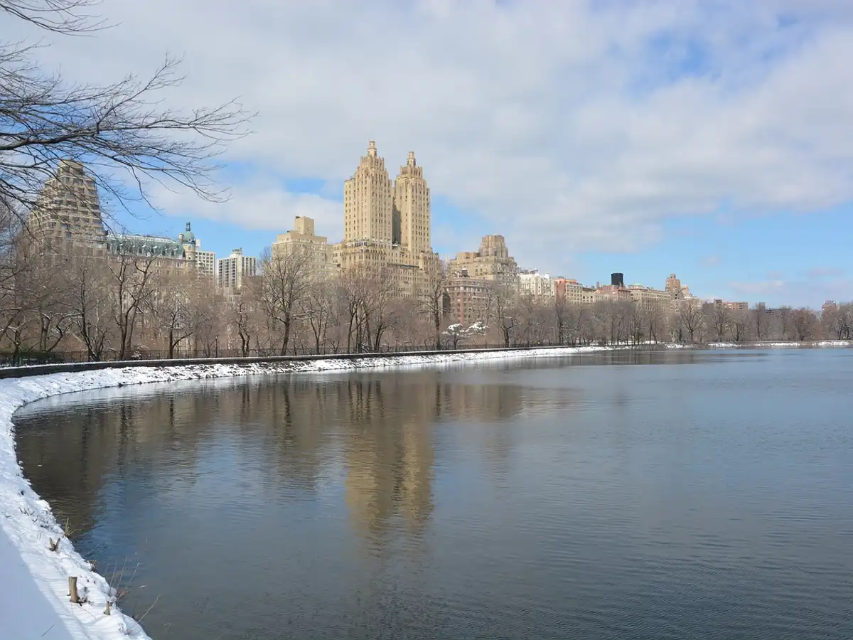 neve no Central Park, melhor época para ir Nova York