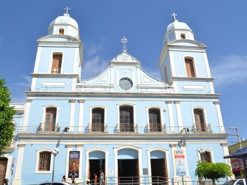 Vista da Catedral Nossa Senhora da Conceição em Santarém no Pará