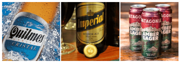 3 tipos de cervejas da Argentina