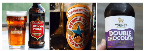 3 tipos de cervejas da Inglaterra