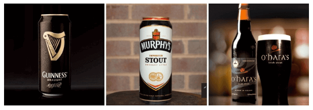 3 tipos de cervejas da Irlanda