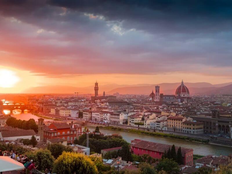Vista aérea de Florença