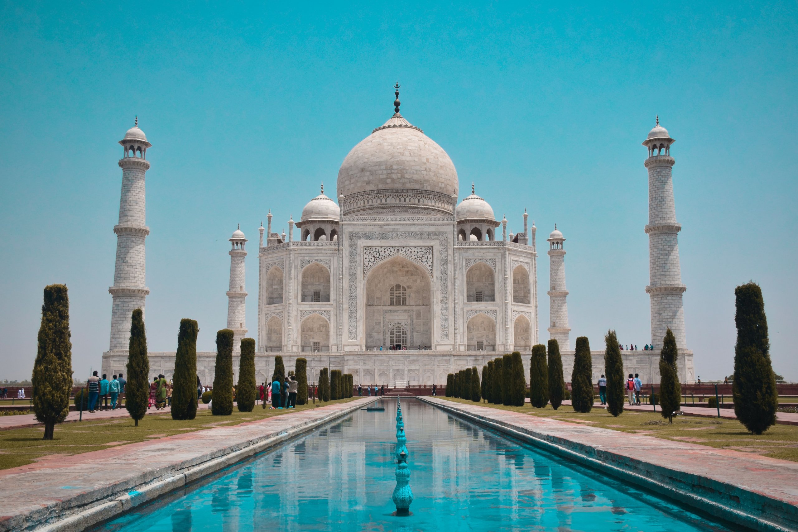 Taj Mahal, Índia. Imagem disponível em Unsplash.