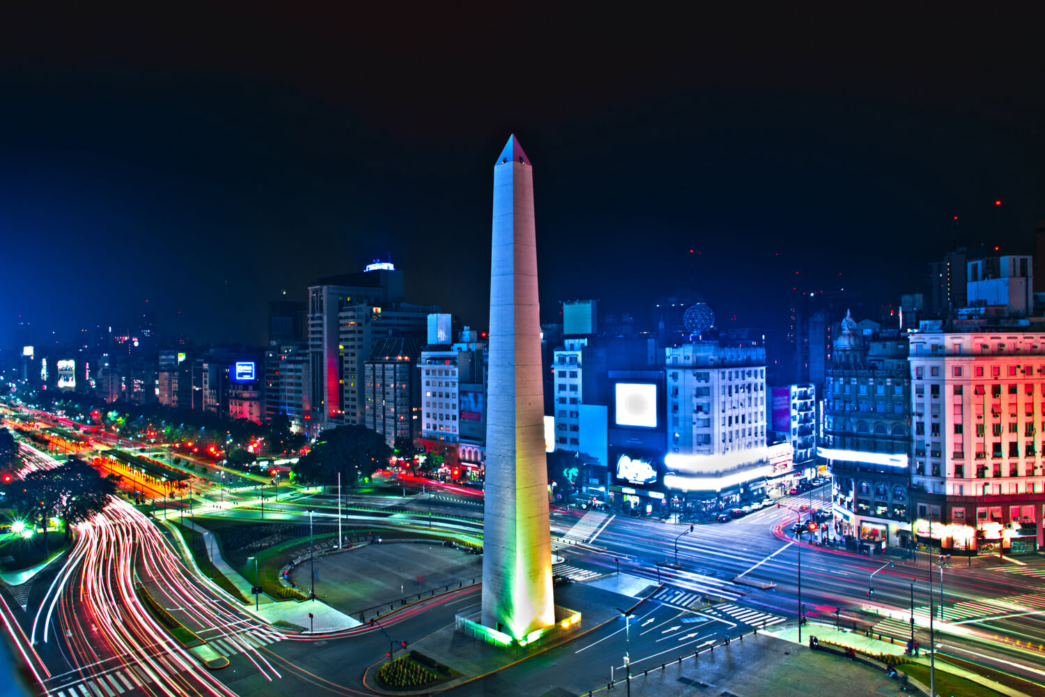 Obelisco a noite, Buenos Aires
