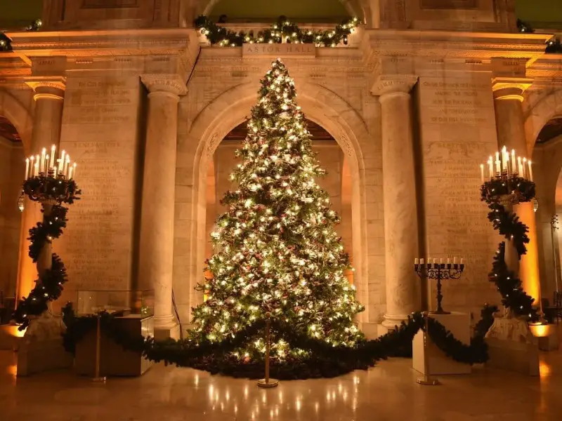 Natal em Nova York - Biblioteca pública