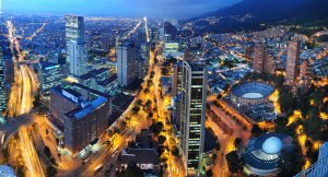 Vista panorâmica de Bogotá- capital da Colômbia