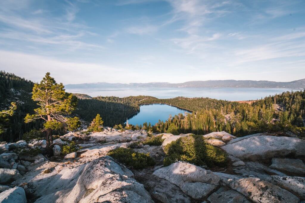 Vista sobre montanha em Lake Tahoe, nos EUA