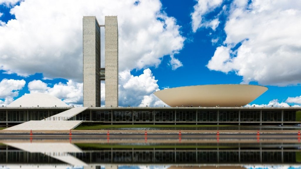 Congresso Nacional visto à distância