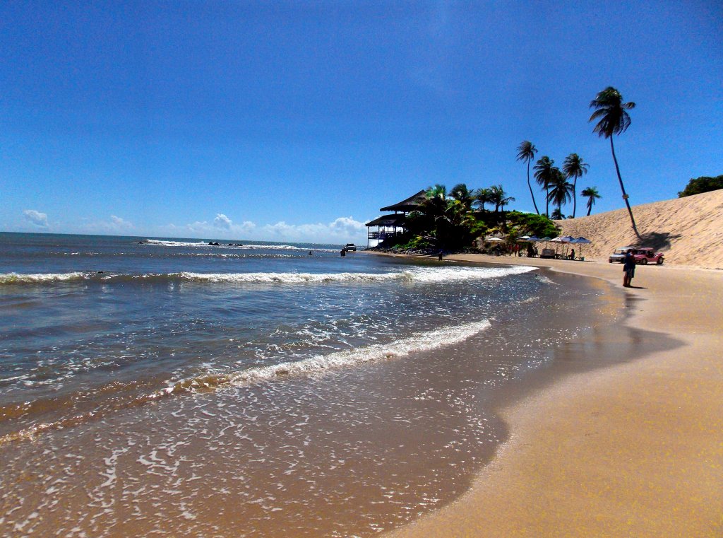 Praia do Genipabu, em Natal, no estado do Rio Grande do Norte - Brasil.