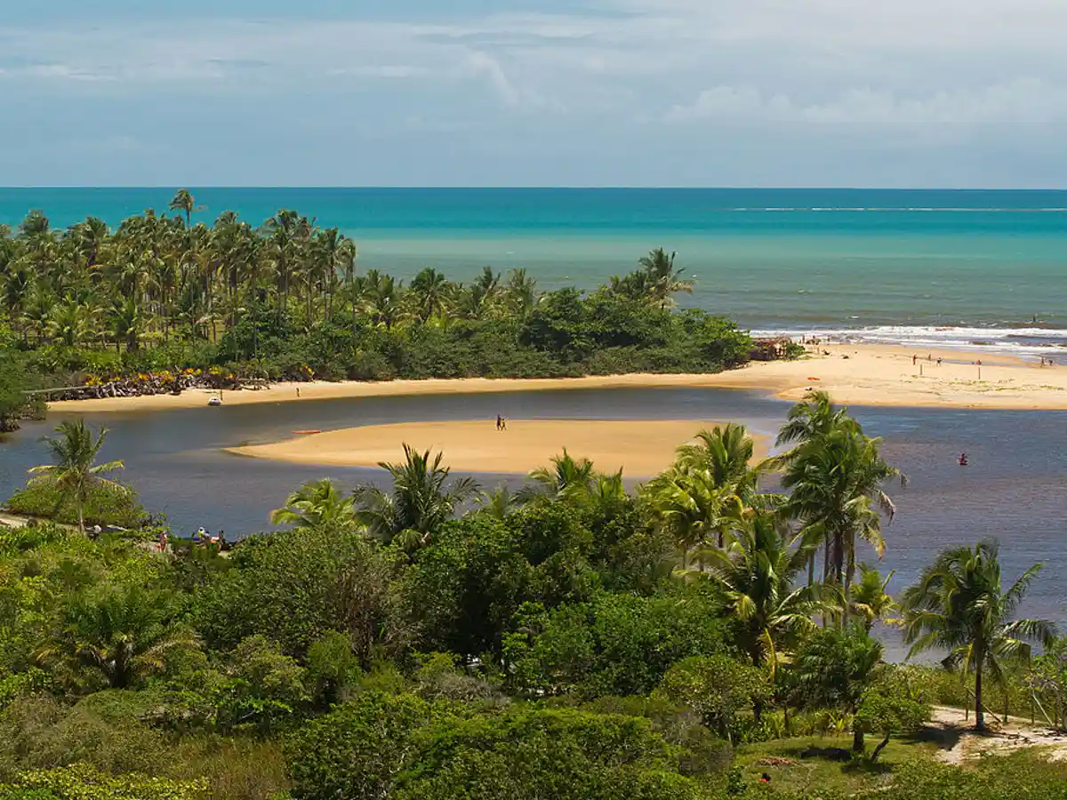 Caraíva, Bahia. Um dos lugares baratos para viajar no réveillon.