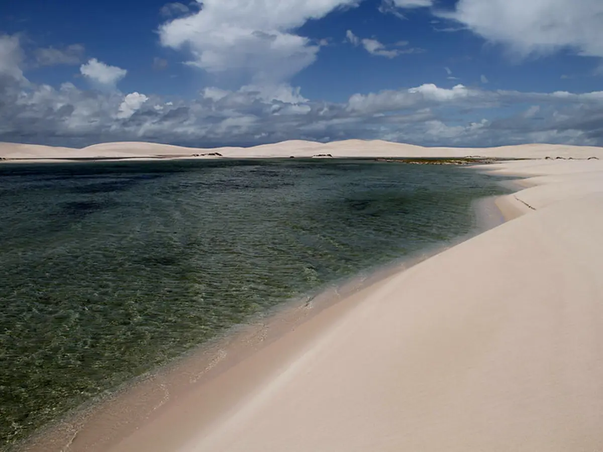 Lago das Cabras, em Santo Amaro. Dica de onde ficar nos Lençóis Maranhenses.