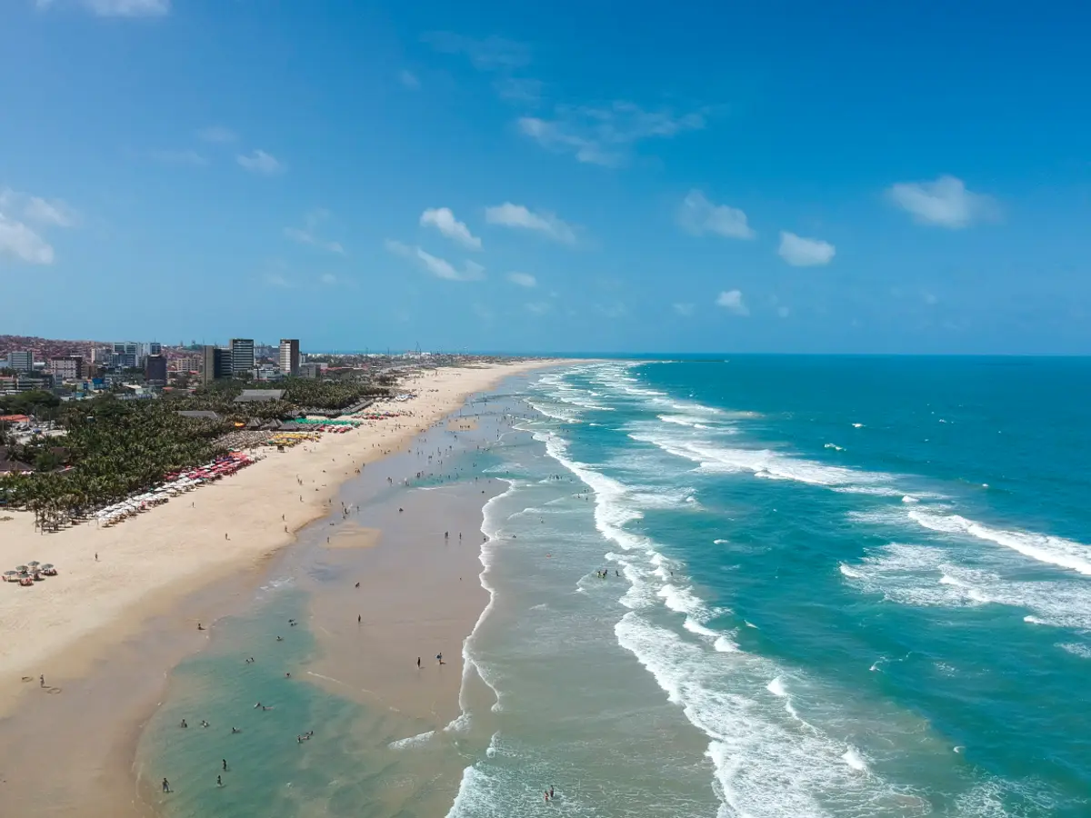 Praia do Futuro, Fortaleza na baixa temporada.