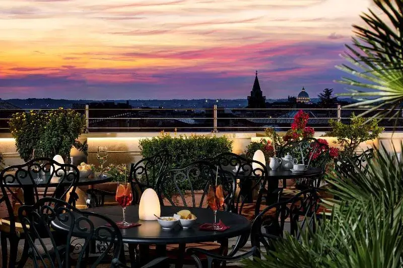 Terraço do The Marcella Royal Hotel Roma